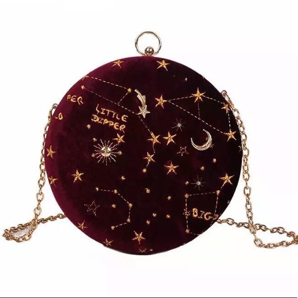 Constellation Sky Velvet Crossbody Purse - Picture 3 of 8